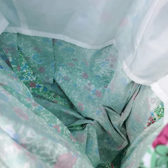 ANNE KLEIN Green Floral A-Line Fit & Flare Dress Size 10 - Picture 14 of 16